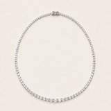 Moissanite Graduated Tennis Necklace