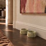 Apple Green Marble Dog Bowl | Pre-order