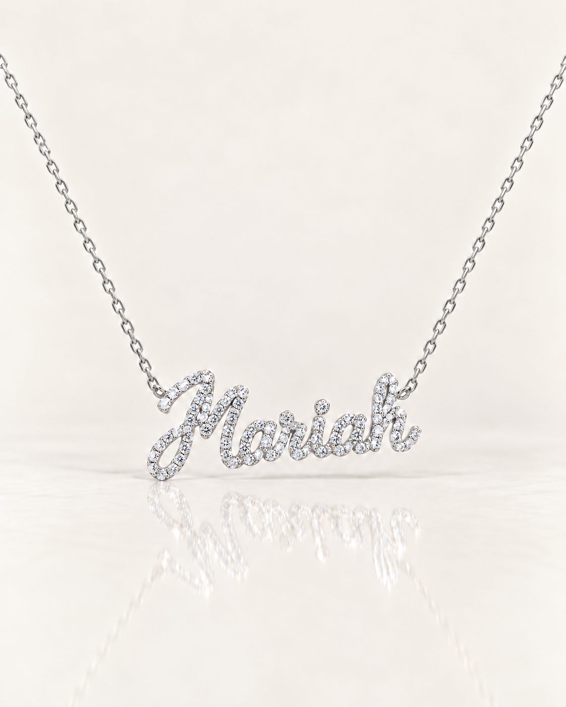 Signature Moissanite Name Necklace