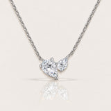 Toi et Moi Moissanite Necklace
