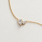 Toi et Moi Moissanite Necklace