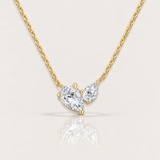 Toi et Moi Moissanite Necklace