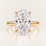 8CT Oval Moissanite Diamond Solitaire Ring